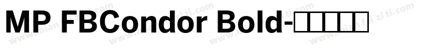 MP FBCondor Bold字体转换